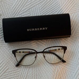 Burberry Women's Glasses with Signature Check Temples